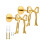 2Pcs Metal Bowknot S Hook Rustproof Curtain Holders Space Saving 1