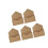 Pack Of 5 Flower Wrapping Boxes Unique Foldable Designs-A 1