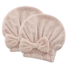 2pcs Quick Dry Microfiber Hair Towel Wrap for Women, Soft Thickened Fast Drying Hair Turban Cap