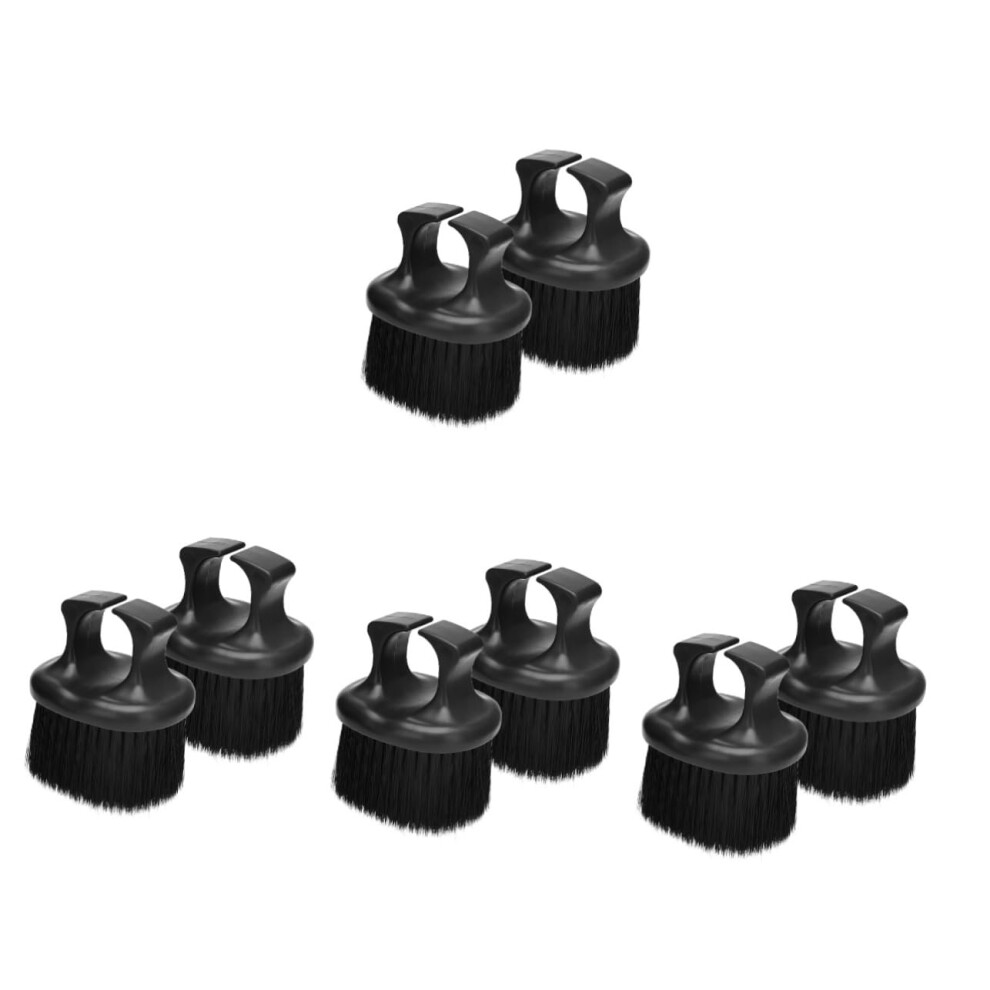 Black 8Pcs Beard Grooming Kit With Ergonomic Knuckle Brush And Comb Set For Travel Styling