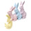 Easter Bunnies Figurines Resin Rabbit Statues-Multi-Colored 1