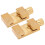 2Pcs Brass Scribe Ruler Positioning Limit Blocks for Accurate Marking 15