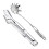 Elegant S Shaped Spaghetti Spoon And Strainer Stainless Steels 1
