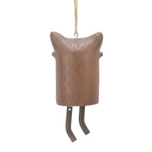 Rustic Resin Hanging Animal Wind Chime Red Panda Garden Decor 198g
