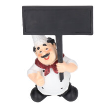 Niedliche Resin-Kochfigur – 20,5x13x7cm Küchen-Deko, umweltfreundlich