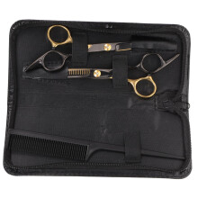 Professional Hair Cutting Scissors Set, Dual Steel Barber Shears with Ergonomic Handle Design