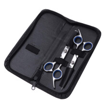 Professional Hair Cutting Scissors Set with Case, Ergonomic Grip, RustResistant Barber Shears