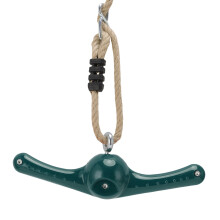Dunkelgrüner Twist-Schaukel mit 360 drehbarem Griff für Türöffnung & Garten