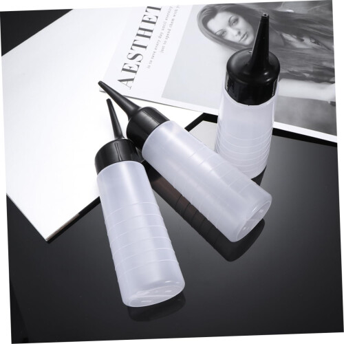 Hair Dye Applicator Bottle Set, Clear Refillable Squeeze Design for Precise Salon Color Application 2