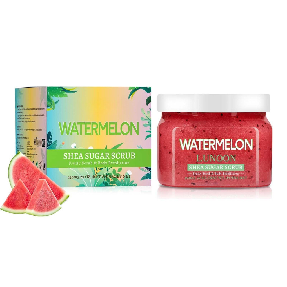 Watermelon Exfoliating Body Scrub with Deep Hydration and Gentle Skin Renewal for All Skin Types
