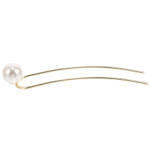Elegant Pearl U Shaped Hair Pin for Women, Traditional Chinese Hair Fork for Secure Bun Updos