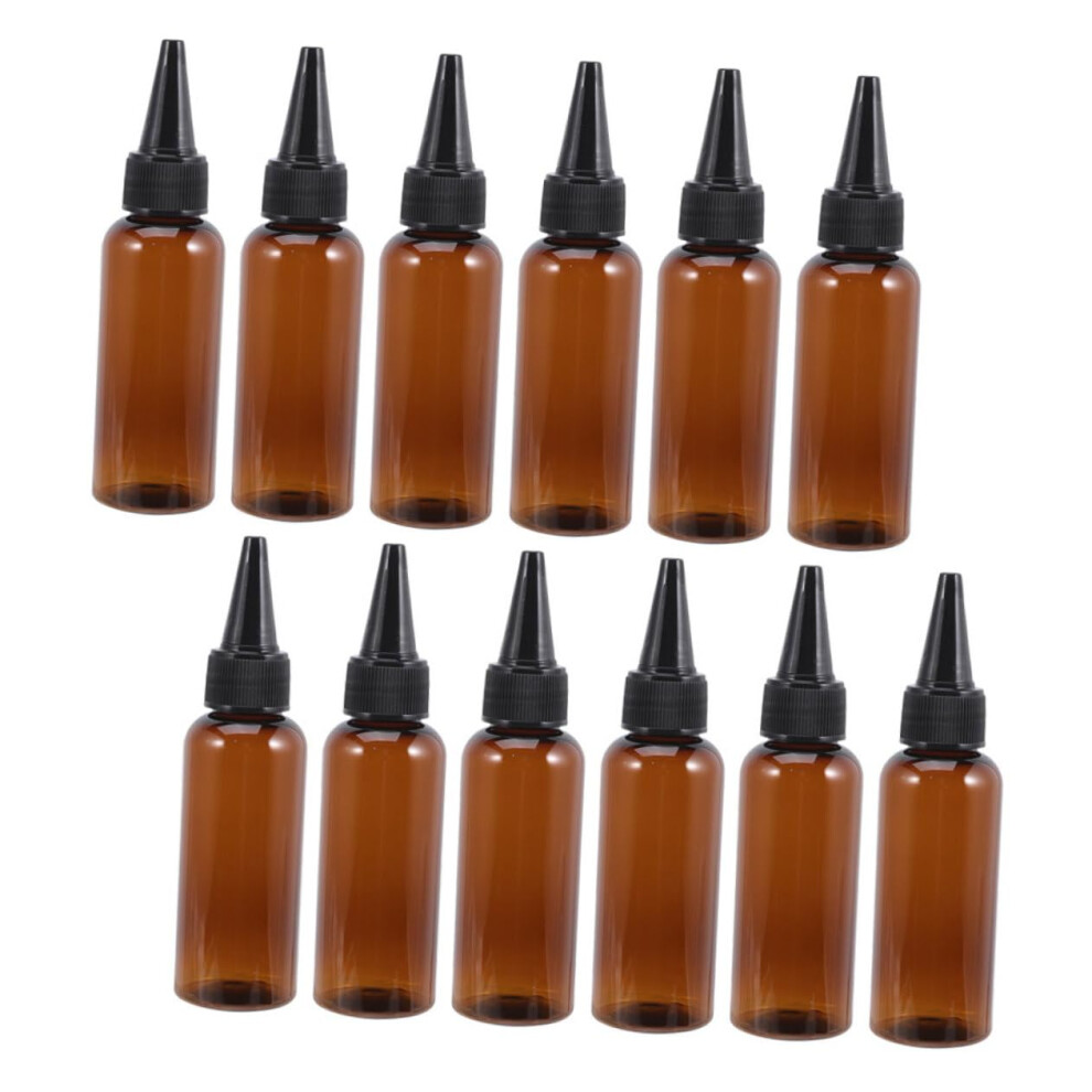12pcs Hair Dye Applicator Bottles Set, Reusable Empty Squeeze Bottles with Precise Flow Control