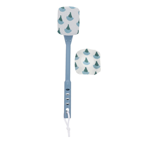 Long Handle Back Scrubber for Shower, Body Exfoliating Brush with Deep Cleaning and Massage Function