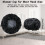 Waterproof Shower Cap for Men, Adjustable Satin Bonnet with Double Layer Design, Extra Large Black 2