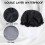 Waterproof Shower Cap for Men, Adjustable Satin Bonnet with Double Layer Design, Extra Large Black 5