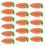 Pack Of 16 Bright Carrot Shape Drawstring Bags Gift Wrapping Bag 1