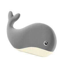 Breathable Cartoon Whale Memory Foam Pillow-Dark Gray