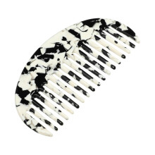 Detangling Comb with Wide Teeth and AntiSlip Grip for Curly, Thick, Wavy or Straight Hair Black White