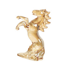Figurines de cheval debout en cristal, objets de-Champagne