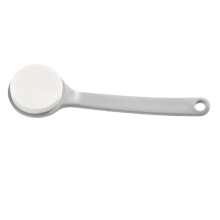 Shower Body Brush with Long Handle 2 in 1 Brush and Sponge for Exfoliating and Smooth Skin Grey