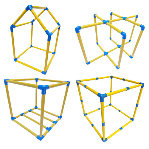 Chinchillas Hamsters Pipe Toy Assembly Rack 8-50cm cube 2 frame 1
