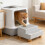 Quiet Two Layer Puss Wastebasket Step with Low Noise-White 2