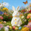 Figurines de lapins de pâques, Statue de lapin, bougeoir de-M1 5