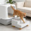 Quiet Two Layer Puss Wastebasket Step with Low Noise-White 7