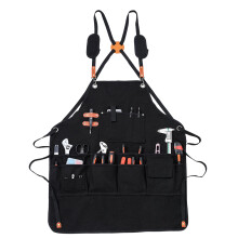 Tablier d'organisation d'outils pour charpentier en toile-Noir