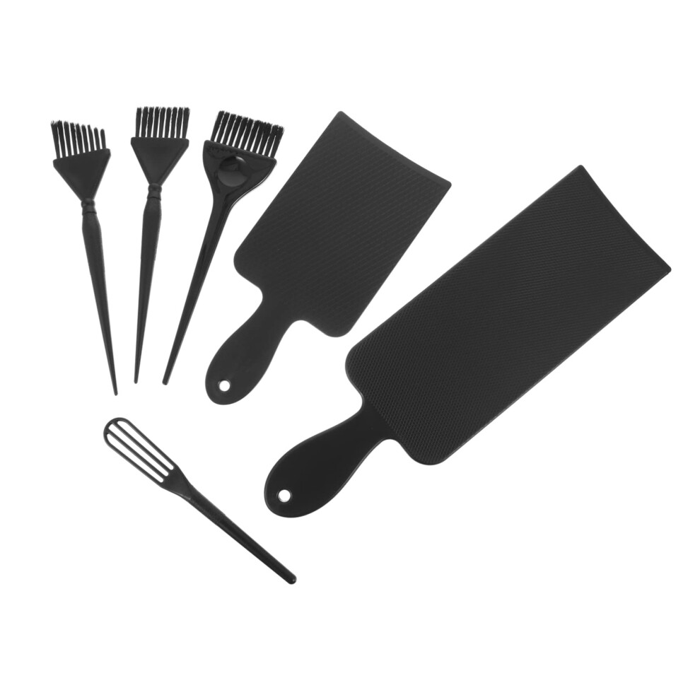 Professional Hair Dyeing Kit 6pcs Brush Comb Bowl Set with Protective Cape for Salon and Home