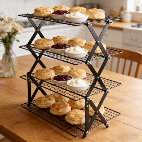 Bending Baking Rack With Not Stick Face Permanent Iron Frame 1