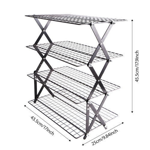 Bending Baking Rack With Not Stick Face Permanent Iron Frame 2