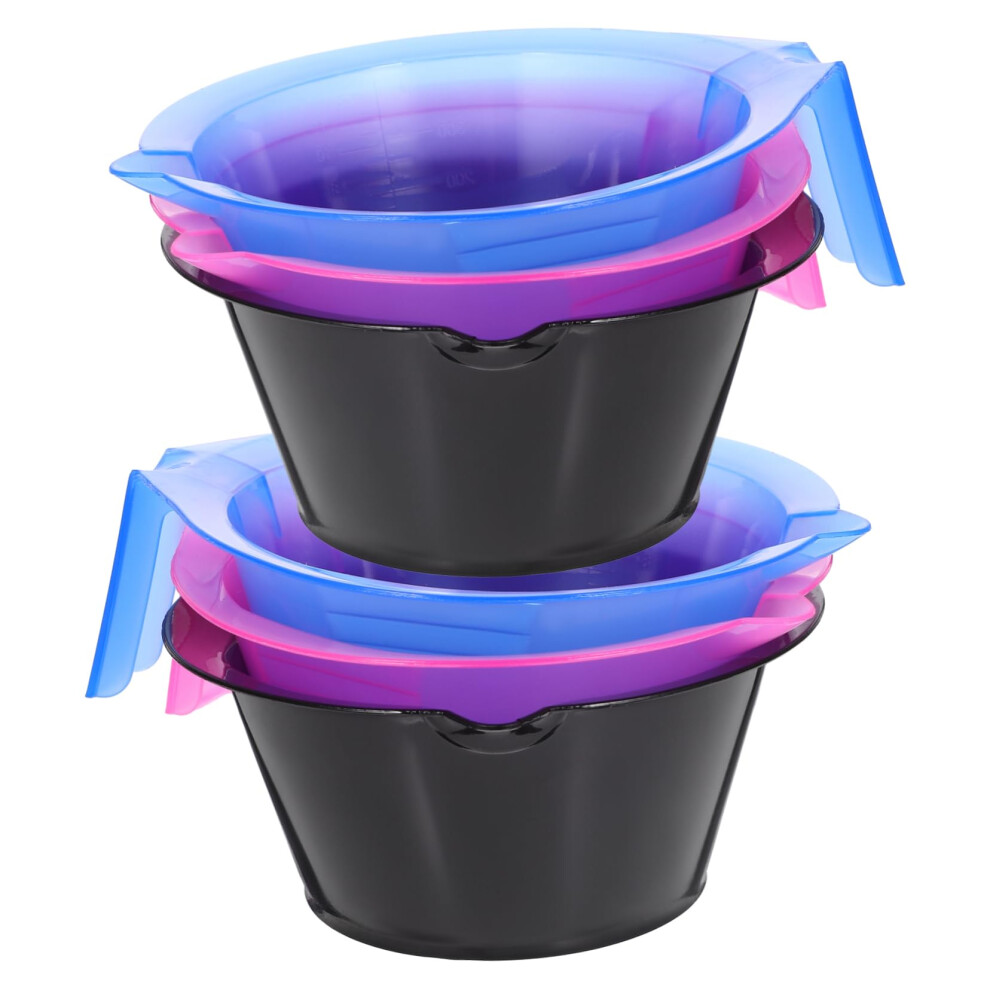 6pcs Hair Dye Bowl Set with Scales, Professional Hair Coloring Kit for Salon and Home Use