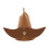 Versatile Eyeglass Stand With Mustache Feature PU-light brown 1