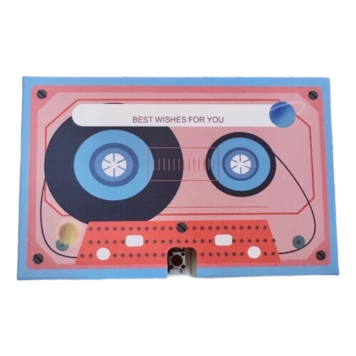 Romantics Valentine Recordable Greeting Card Voice-Blue