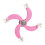 Jouet pour oiseau à rotation interactive, roue rotative-Rose 1