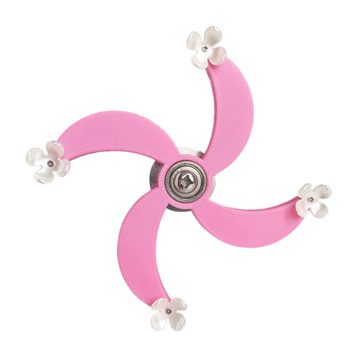 Jouet pour oiseau à rotation interactive, roue rotative-Rose