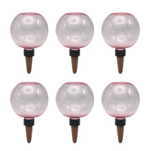 6Pcs Plant Watering Globes Automatic Watering-Pink bubble model