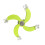Interactively 4 Leaves Shape Windmills Bird Toy Rotate-Green 1