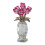 Figurine de fleur de Rose en cristal faite à la main avec-Rose 1