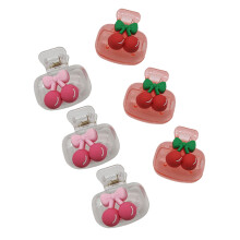 Mooie fruitpatroon tandenborstel opbergdoos plastic-6 stuks