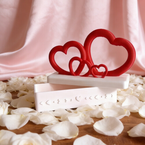 Artistic Heart Shape Present Box Gift Wrapping Packaging 1