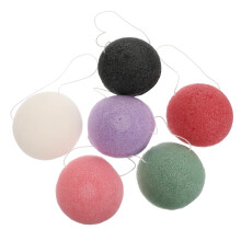 6pcs Facial Cleansing Sponge Natural Exfoliating for Deep Clean Sensitive Skin Reusable Makeup Removal