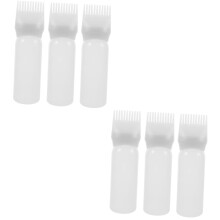 6pcs Hair Dye Applicator Bottles with Comb Tip for Precise Root Application and Mess‑ Hair Coloring