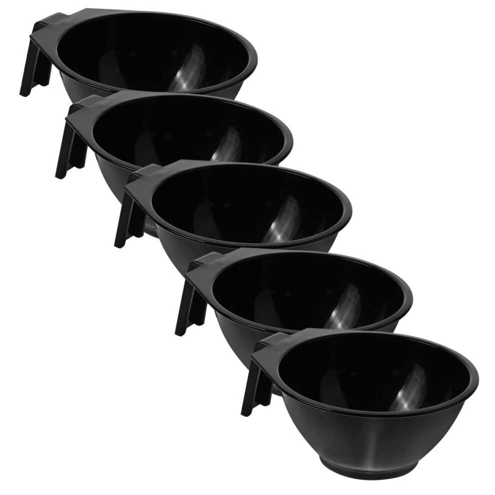 5pcs Hair Dye Mixing Bowl Set with Easy Grip Design for Professional Salon and Home Coloring