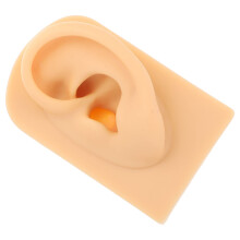Realistic Silicone Ear Model for Piercing Training and Jewelry Display, Reusable Practice Dummy