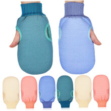 8pcs Exfoliating Gloves for Deep Cleansing Body Scrub with Dual Massage Intensity