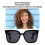 Schwarz Smart Brille 144 Sprachen Touch Control mit Bluetooth 8-10 Stunden 10