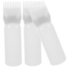 Hair Dye Applicator Bottle with Comb Brush for Root Touch Up, Refillable and Even Color