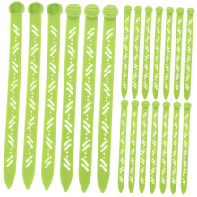 Heatless Curlers Set of 20 with Hair Curling Clips for Short and Long Hair Overnight Styling Green